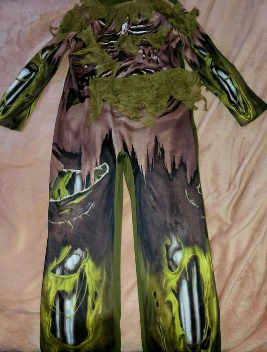 Костюм скелет, зомби на хеллоуин 7-8 лет.