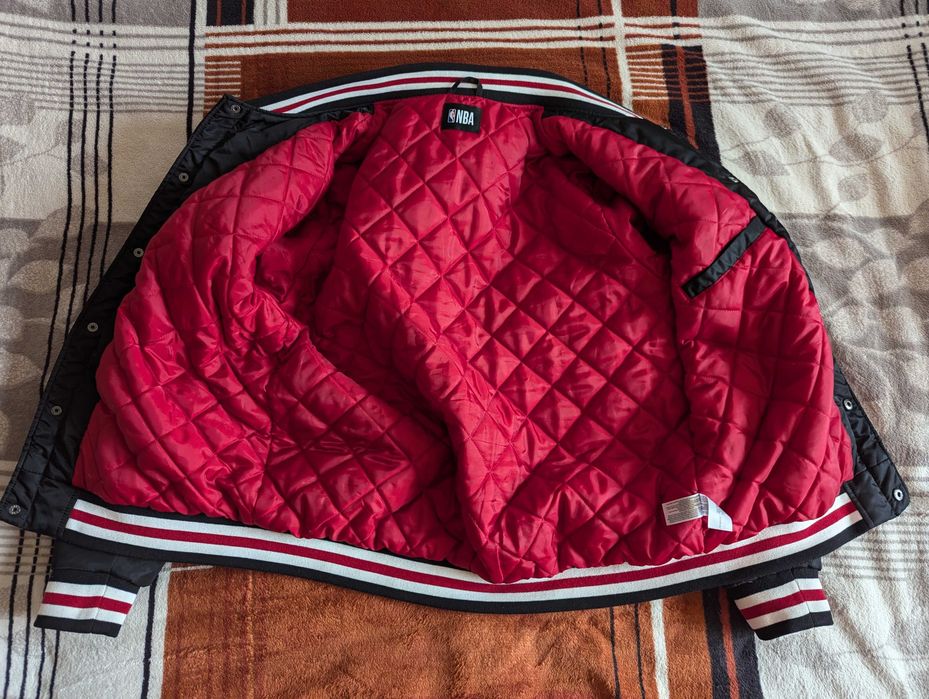 Мужской бомбер куртка NBA Chicago Bulls, размер L