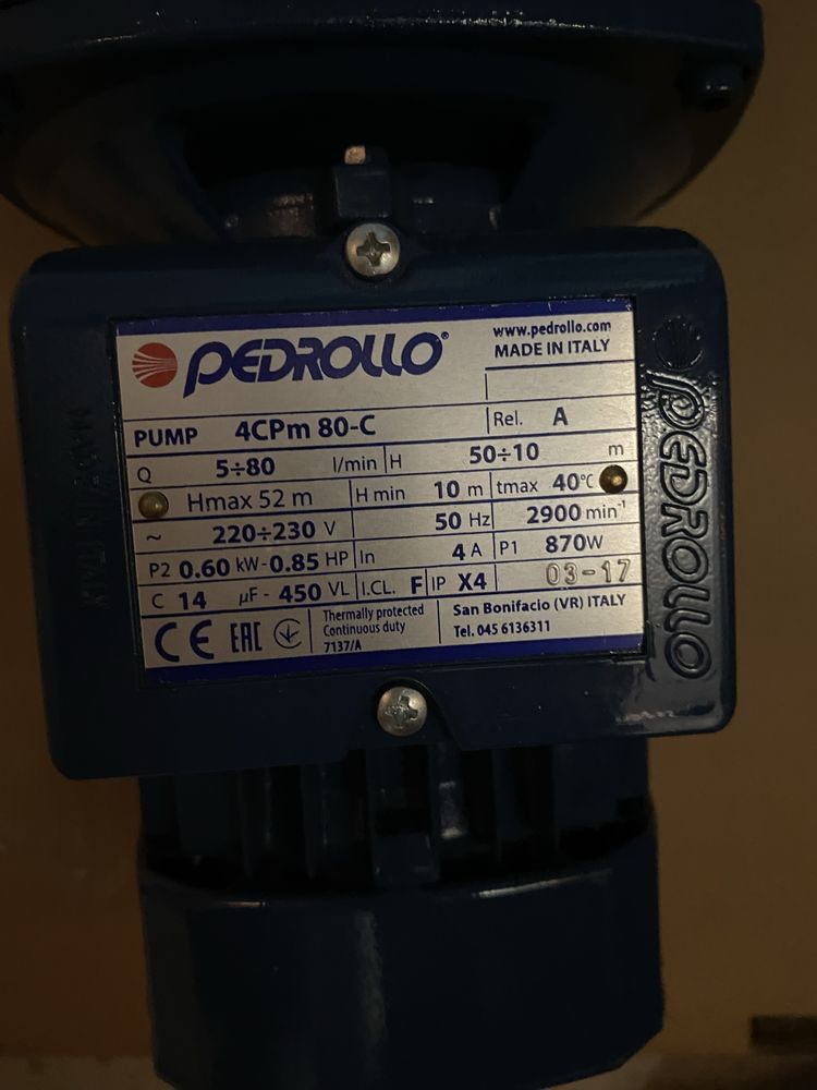 Насос Pedrollo 4CPm 80-C