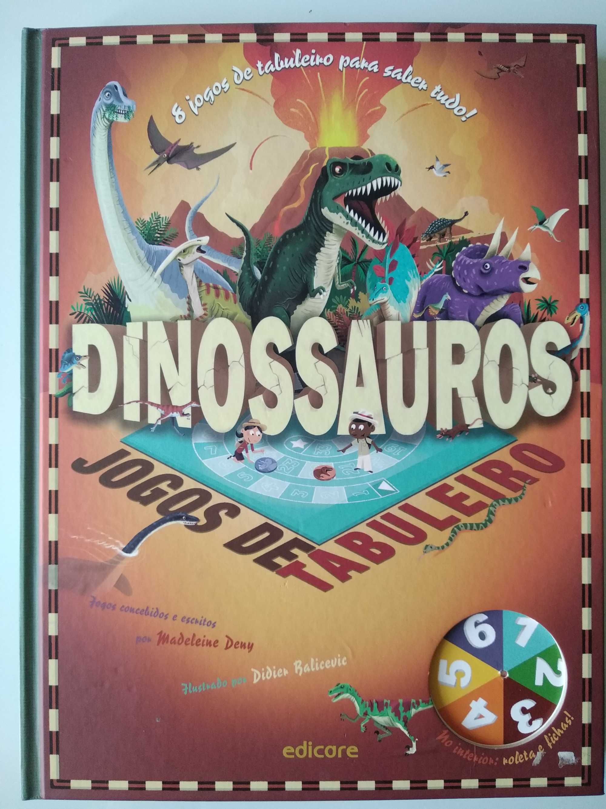 Dinossauros - Jogos de Tabuleiro / Livro