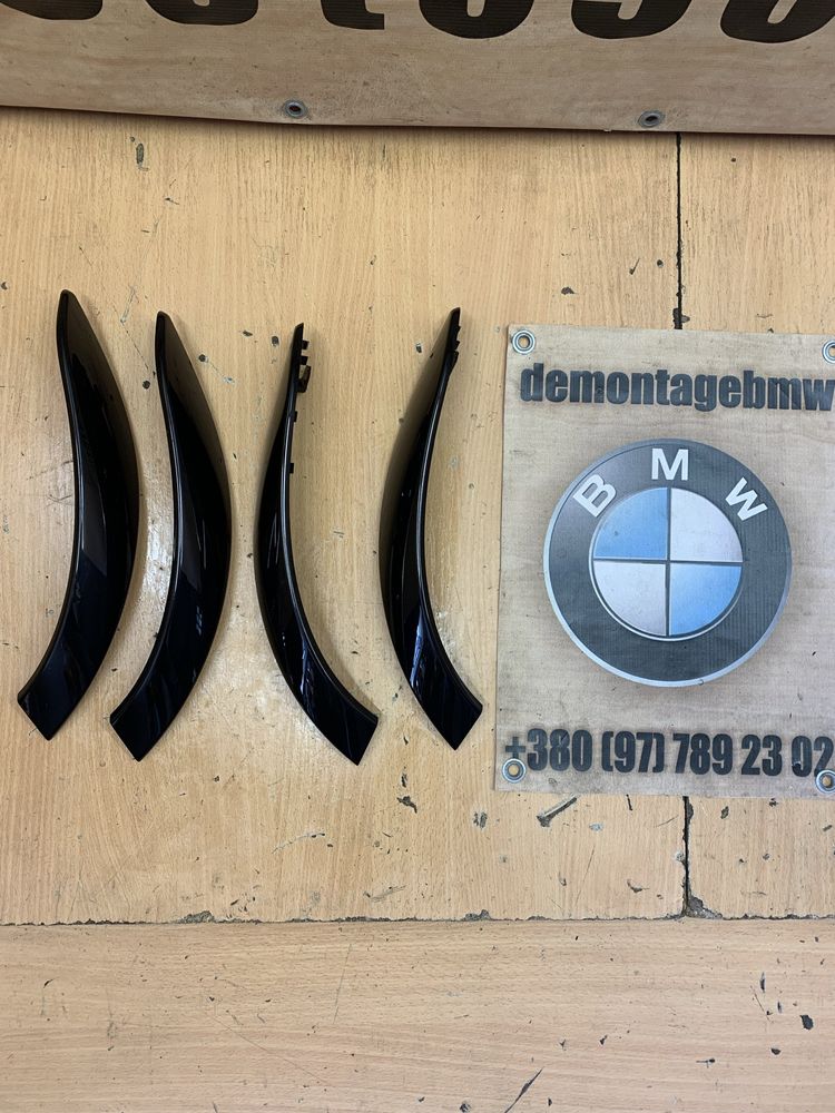декор рояльний лак BMW F30 F31 накладки на ручки чорний декор БМВ Ф30