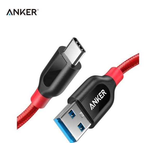 Кабель Anker Powerline+ USB-C to USB 3.0 (0.9m) Red