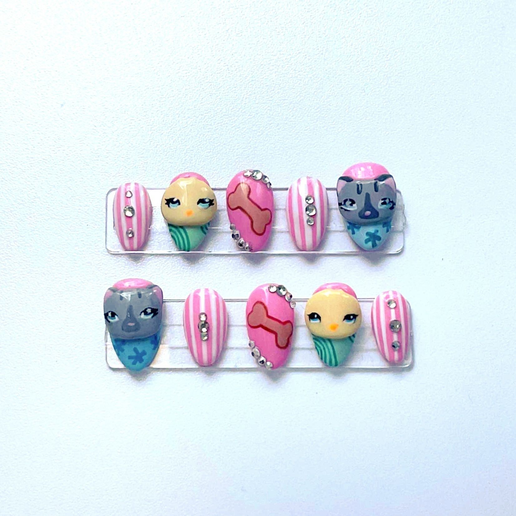 Tipsy press on nails by Seal nailz
