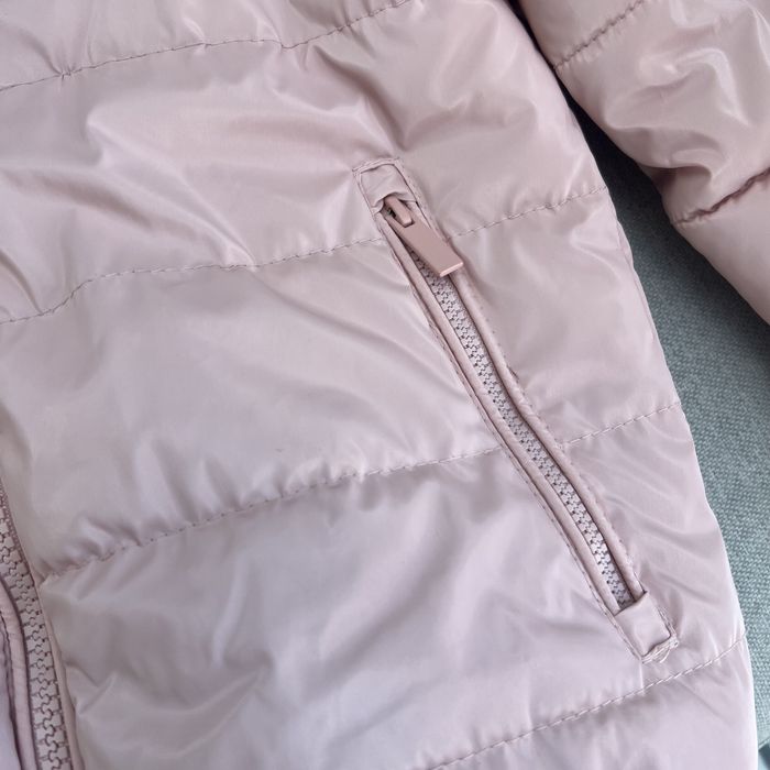 Набір куртка зимова та косуха дитяча, байкерська куртка 116-122см