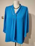 Niebieska elegancka bluzka 46 3XL