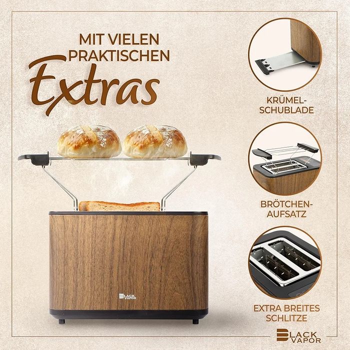 Smart-тостер BLACKVAPOR - Цифровий тостер преміум-класу (Германія)