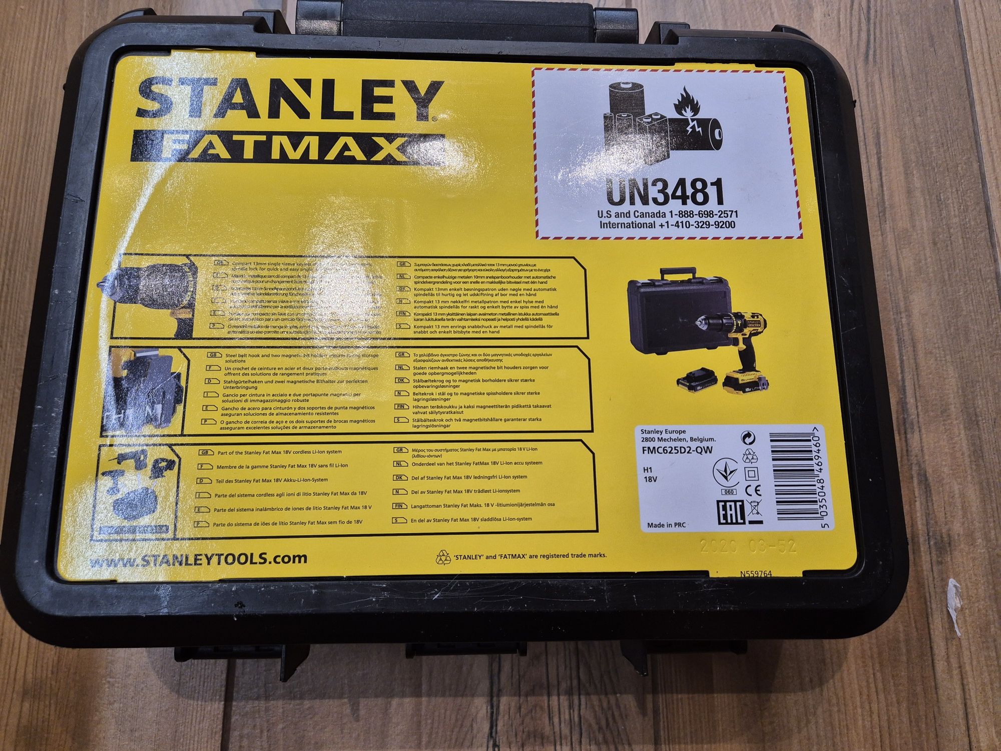 Wiertarko wkrętarka stankey fatmax fmc625d2-gw stan bardzo dobry 2xaku