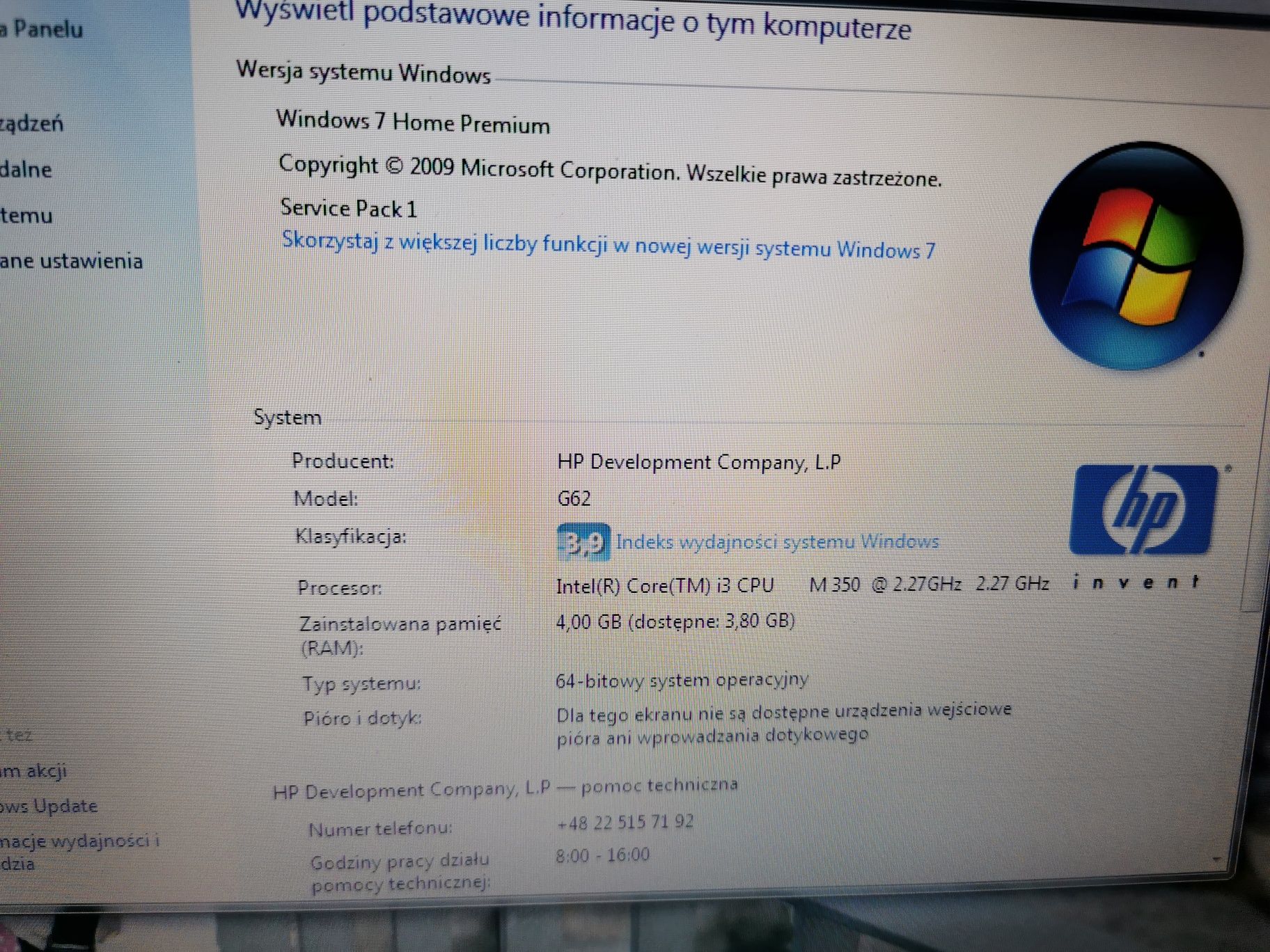 Laptop HP Pavilion G62