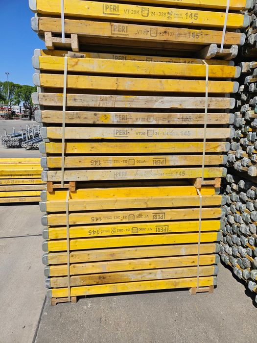 Dźwigar Legar DOKA PERI Stemple Podpory Sklejka Trójnogi Głowice Żabki