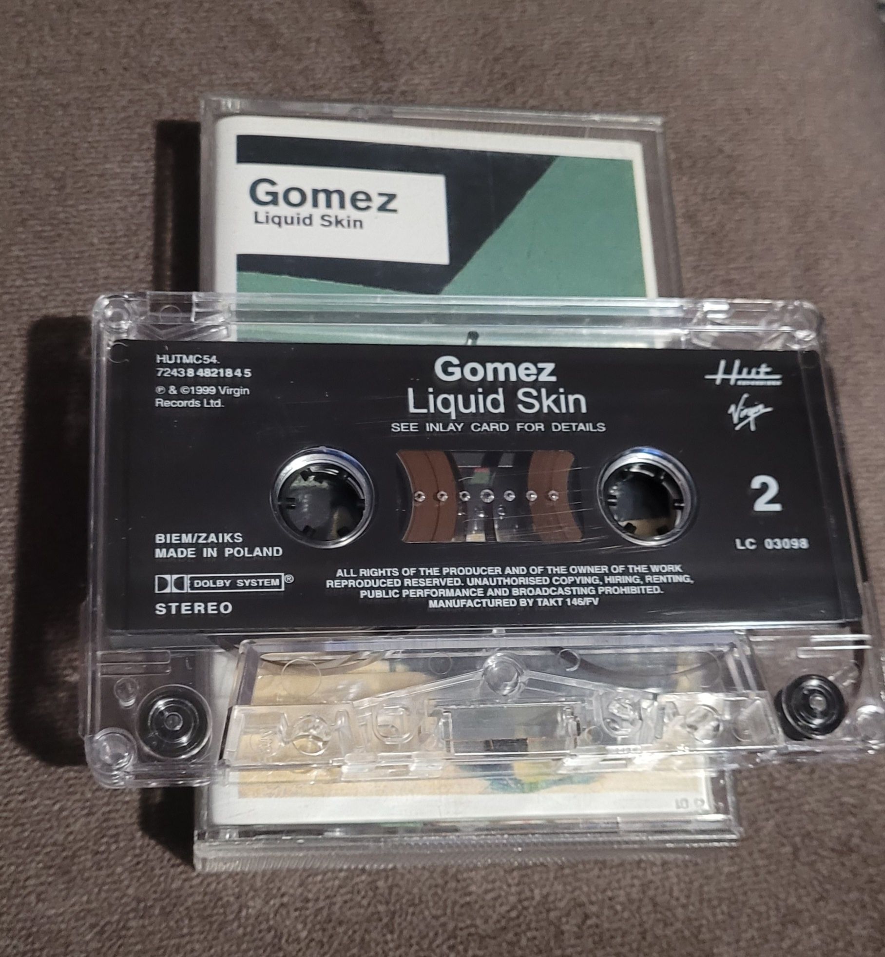 Gomez - Liquid Skin, kaseta magnetofonowa rock, pop