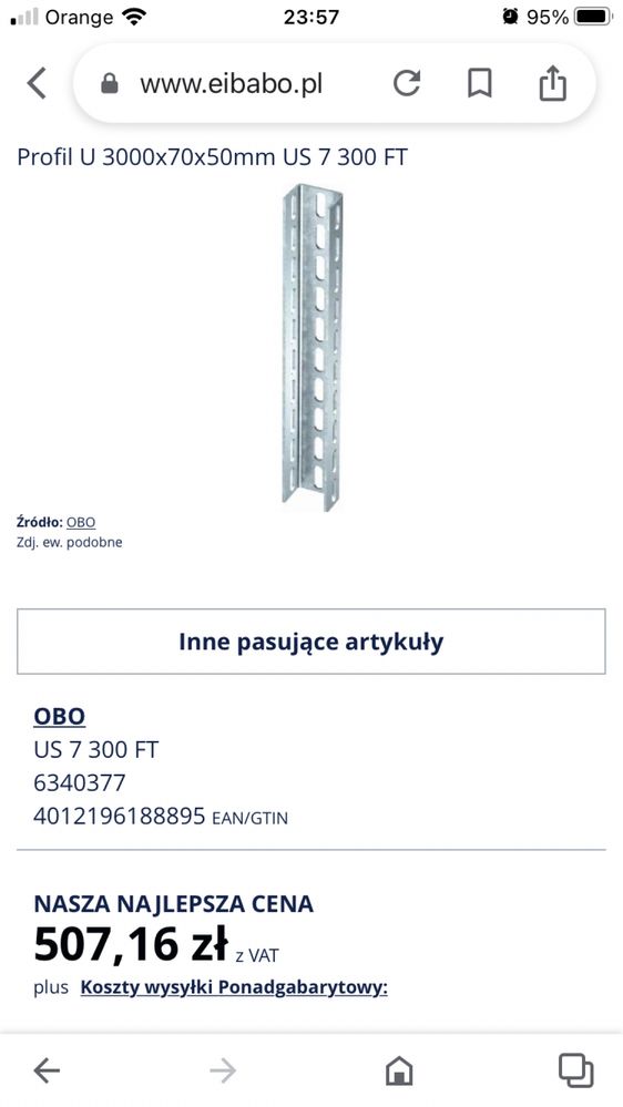 Profil U Ocynkowany