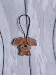 Брелок Пудель. Брелок на сумку или ключи. Handmade. Кожа