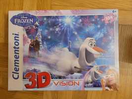 Puzzle Clementoni Frozen 3D  Vision 104 el.