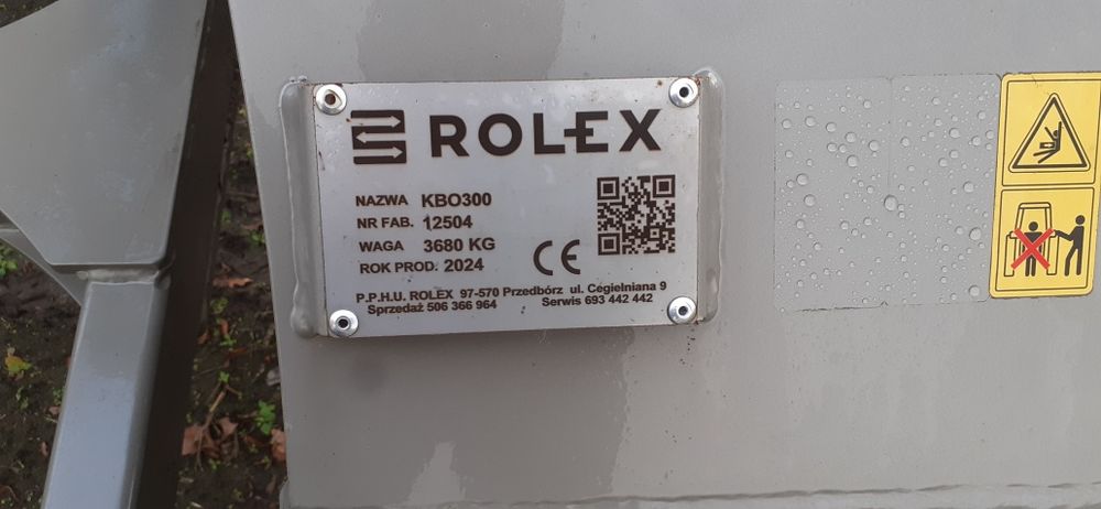 Kultywator bezorkowy rolex KBO 300