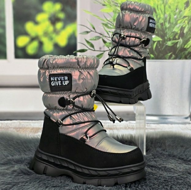 Акція Ботінки зимові на дівчинку, дутики 28, 29, 30, 31, 32, 33, 34,35