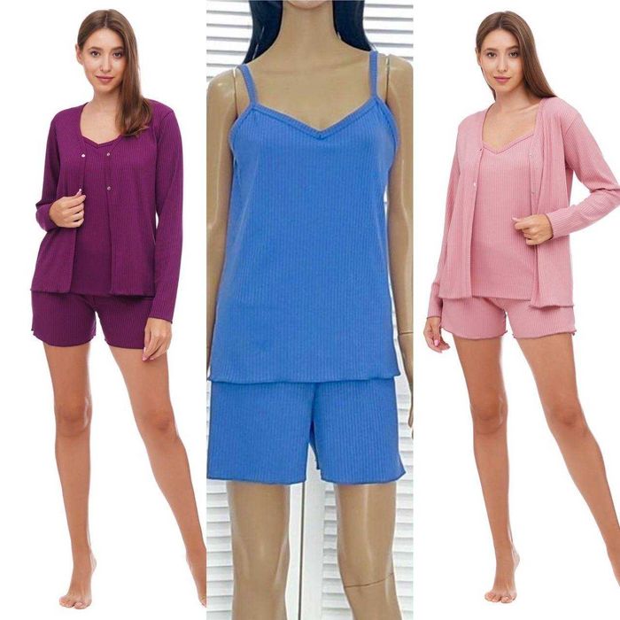 Піжама жіноча лонгслів з штанами