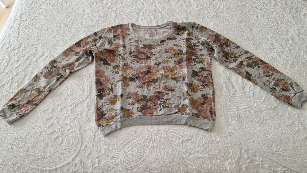 Camisola estampada flores, Zara, tamanho M