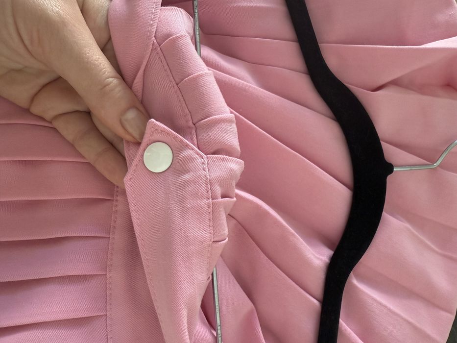 PROSTO różowa tenisowa plisowana spódniczka mini L