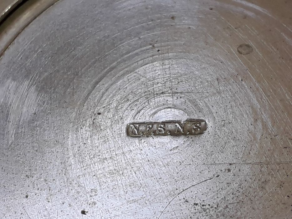 Posrebrzana patera na owoce, plater i szkło, pocz. XX w.