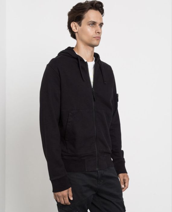 Чорна спортивна кофта STONE ISLAND