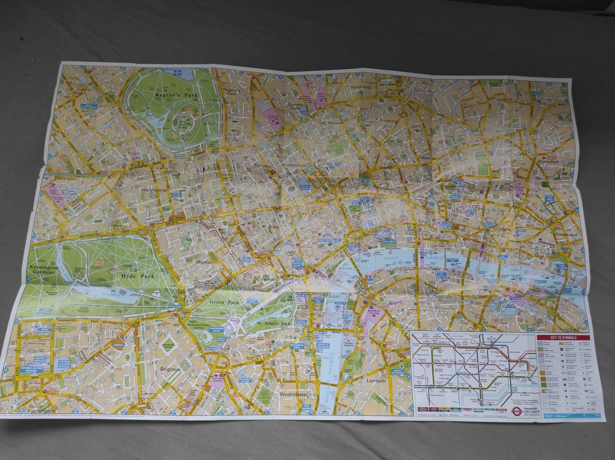 Mapa Londyn, London mini map, metro, orientacyjna po mieście