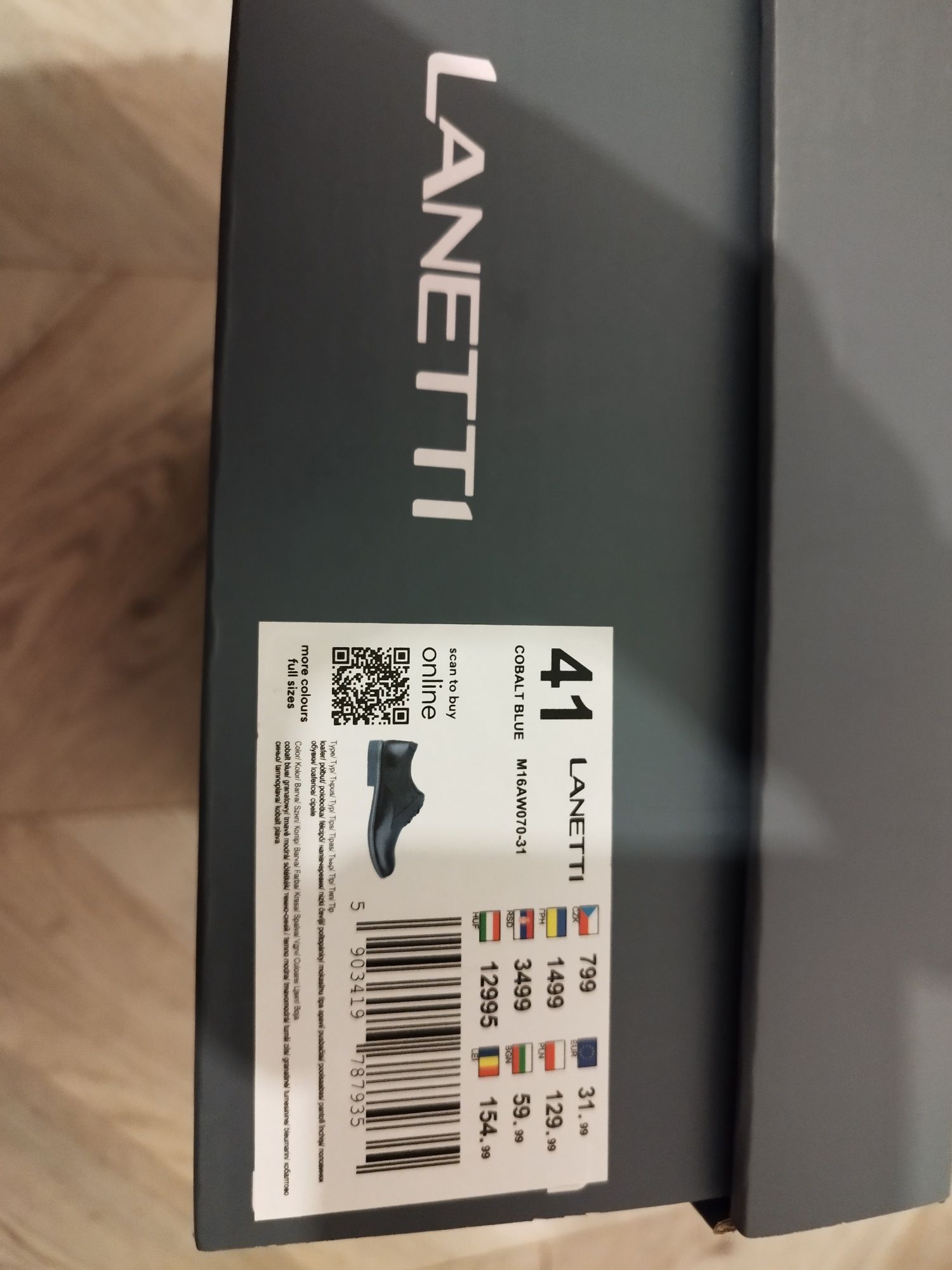 Buty Lanetti 41 Nowe,nieużywane CCC,paragon