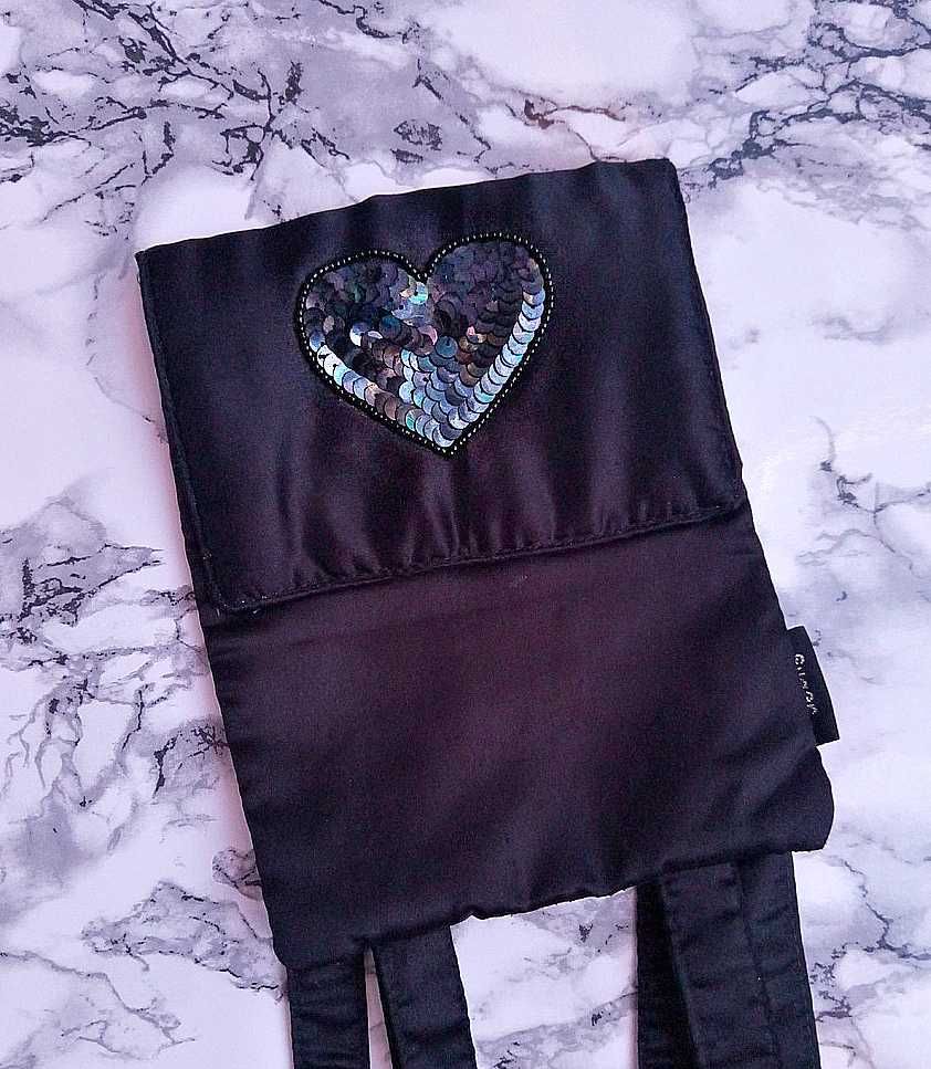 Детский рюкзак с сердечком для девочки дитячий сумочка чёрный