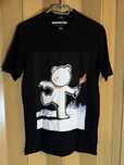 Czarna koszulka, T-shirt Only & Sons z nadrukiem misia piromana - XS