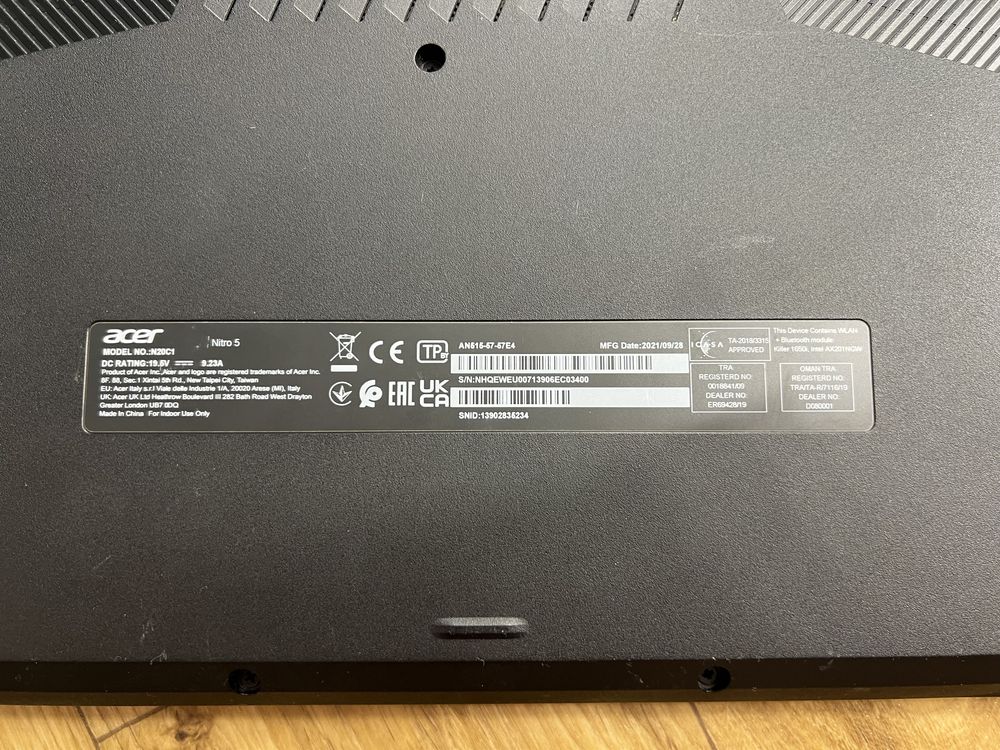 Acer Nitro 5 RTX3060 i5-11400H