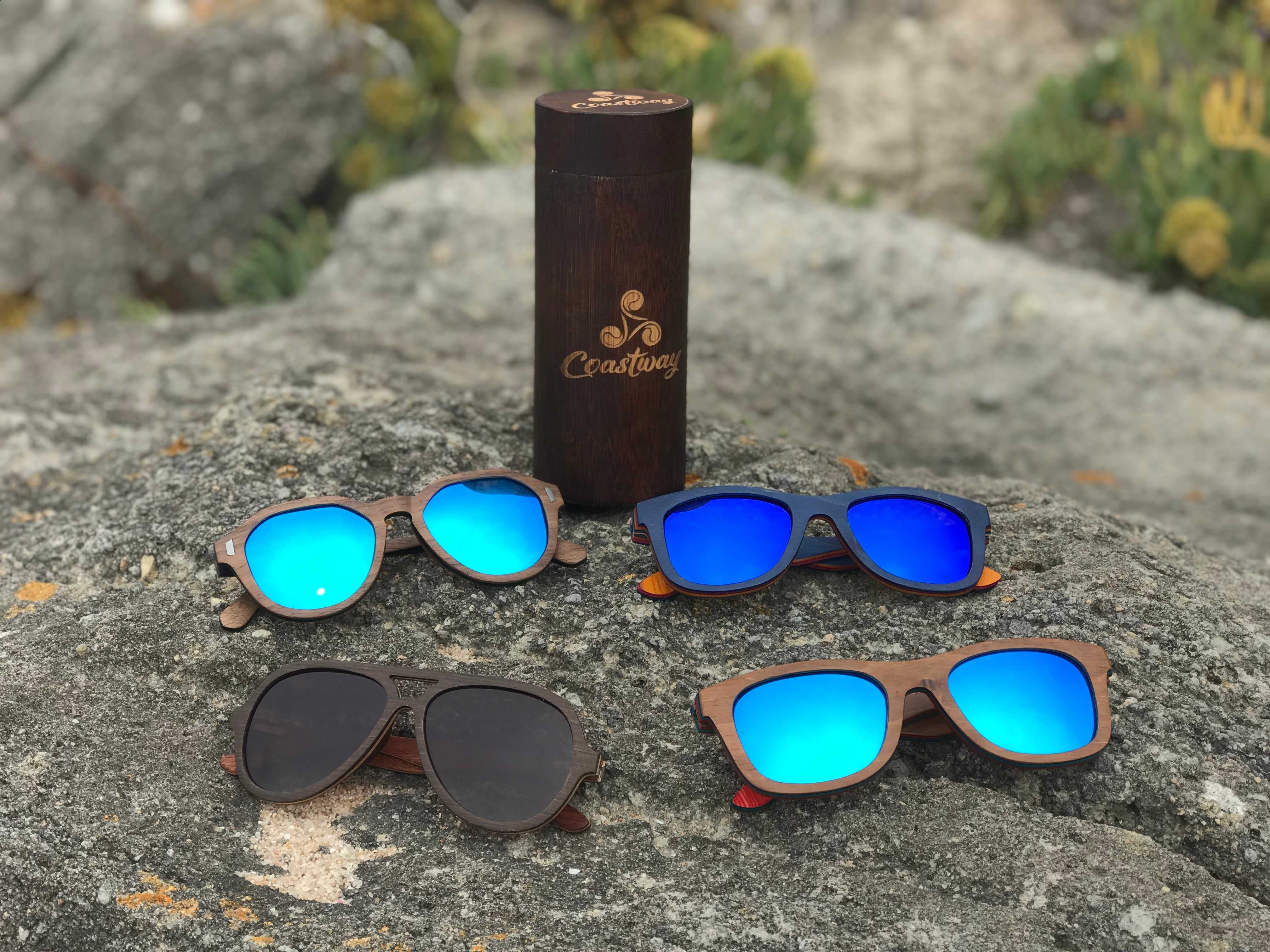 Óculos de Sol 100% Madeira Coastway com lentes Polarizadas