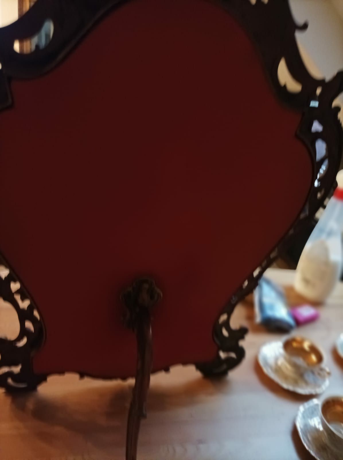Lustro stojące, piękne, pokryte patyna