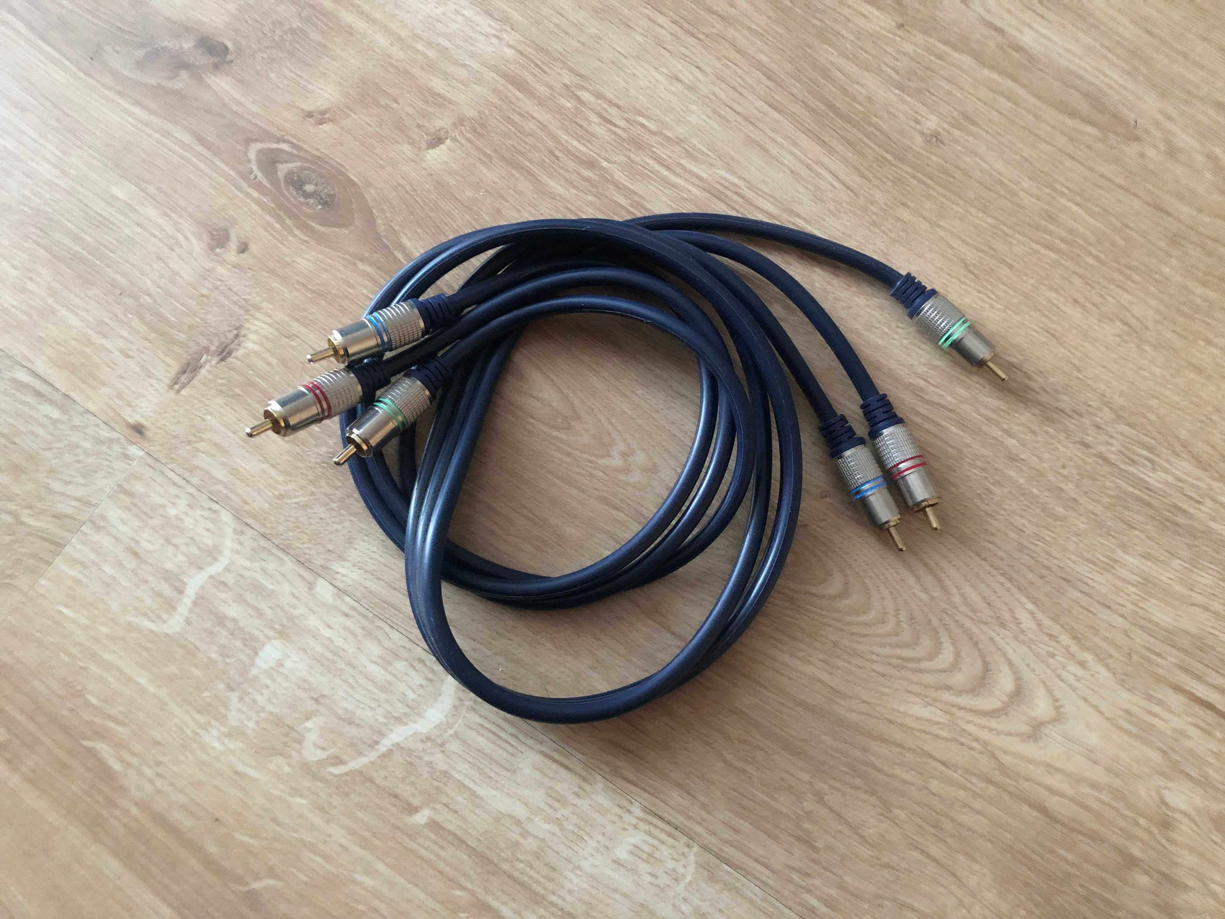 komplet 9 kabli - kable - HDMI, EURO, sygnałowy, inne...