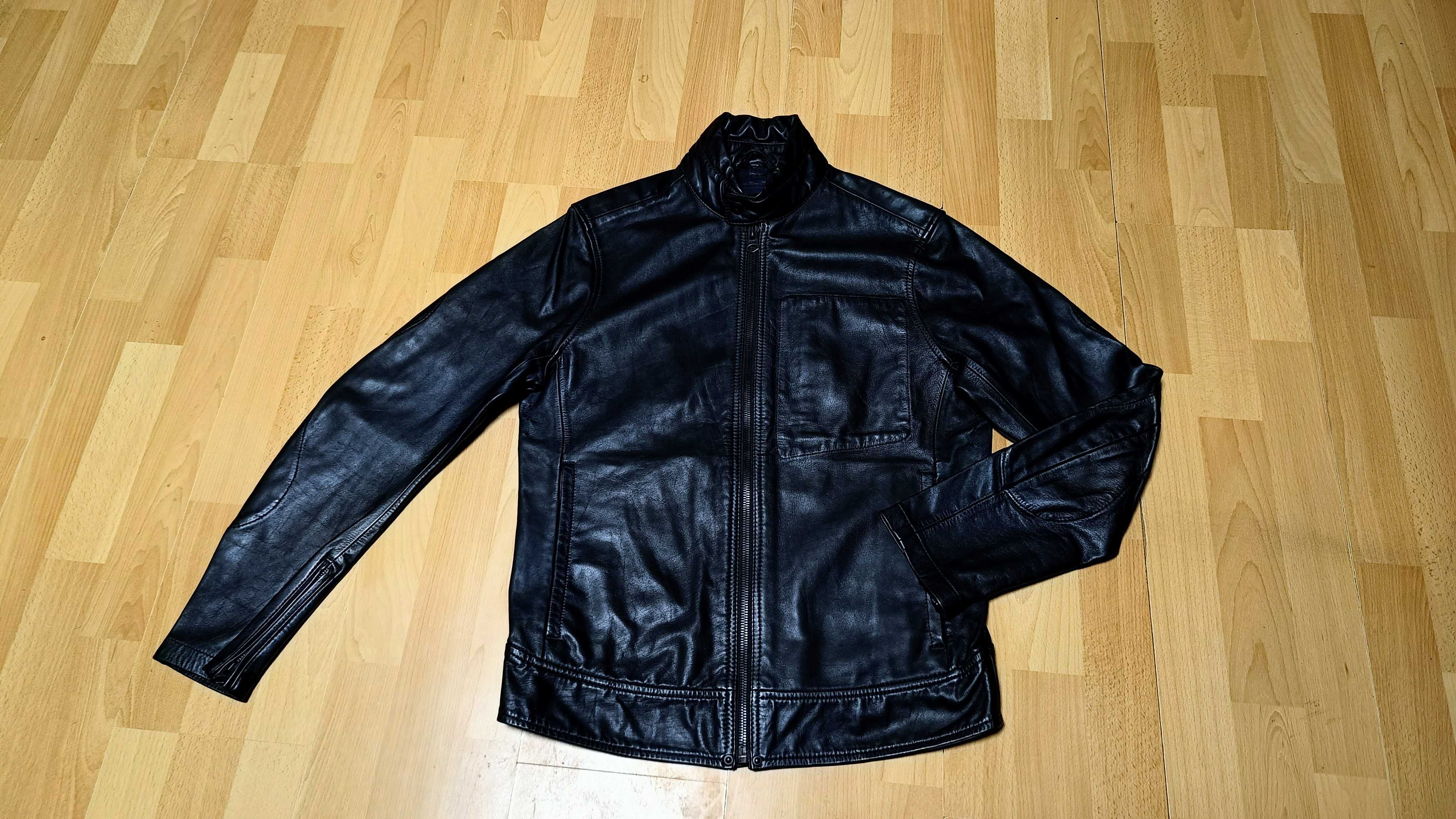Męska kurtka skórzana G-STAR RAW RE 3D LEATHER BIKER r.M stan idealny