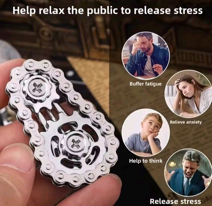 Premium Metal Fidget Spinner – Smooth, Silent, Anti-Stress Desk Toy