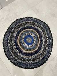 Ręcznie robiony dywan z materiałów 70cm