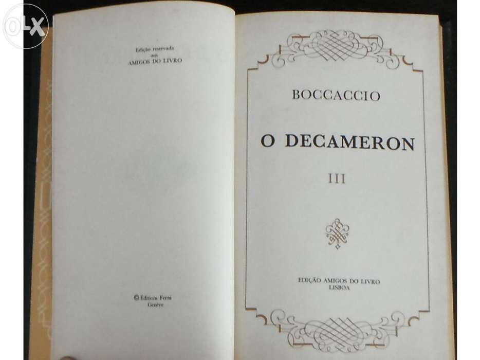 Livro de boccaccio (o decameron iii)