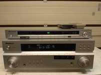 Zestaw Amplituner+DVD PIONEER, piloty
