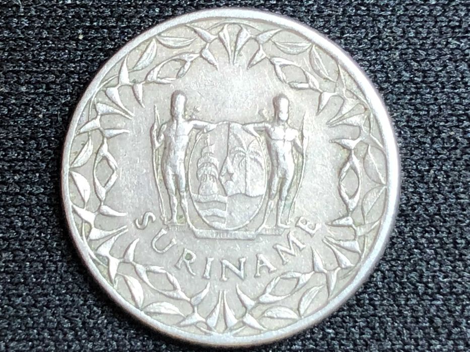 Lote de 2 Moedas 10 Cents Suriname