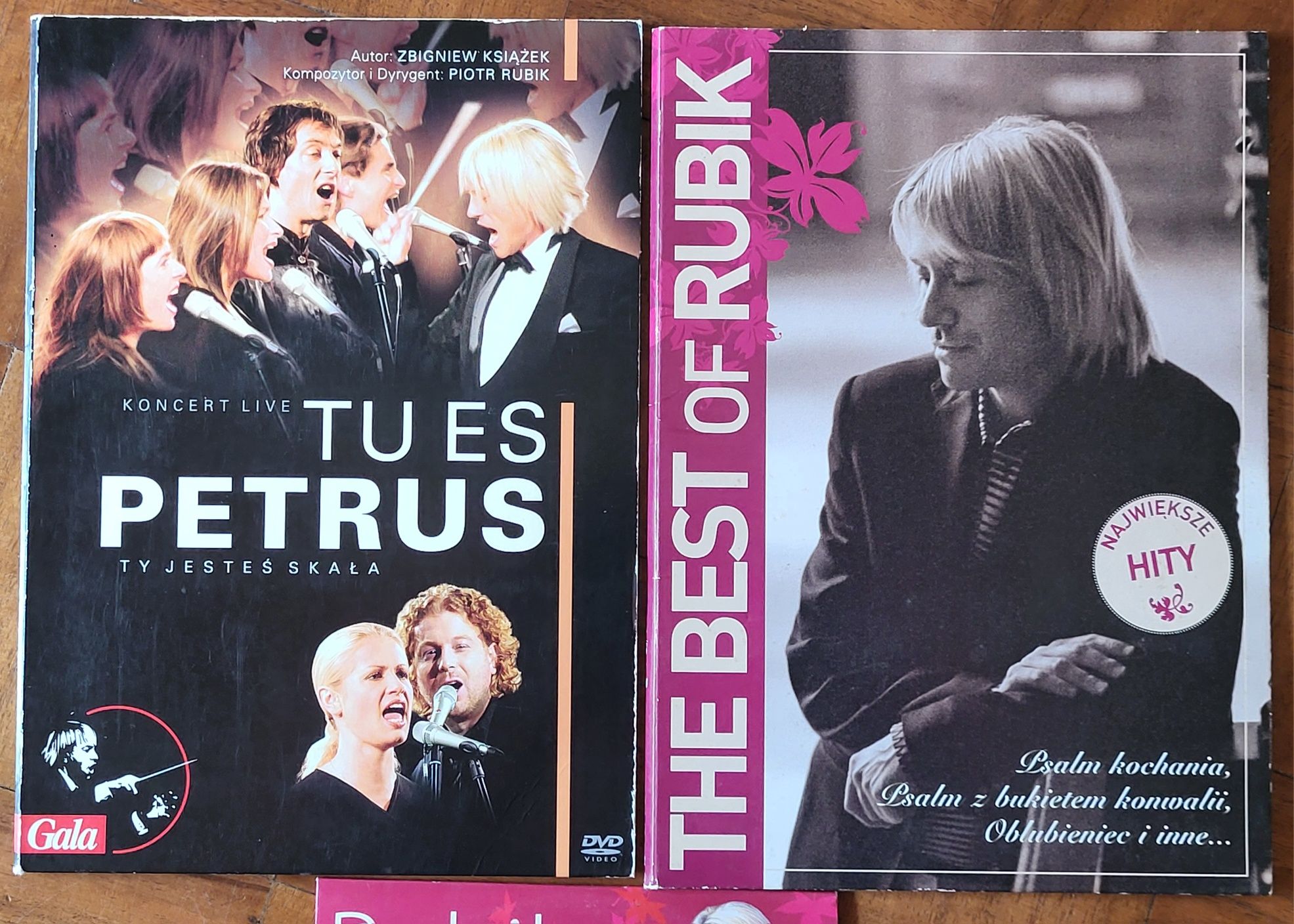 Rubik trzy płyty CD i DVD.