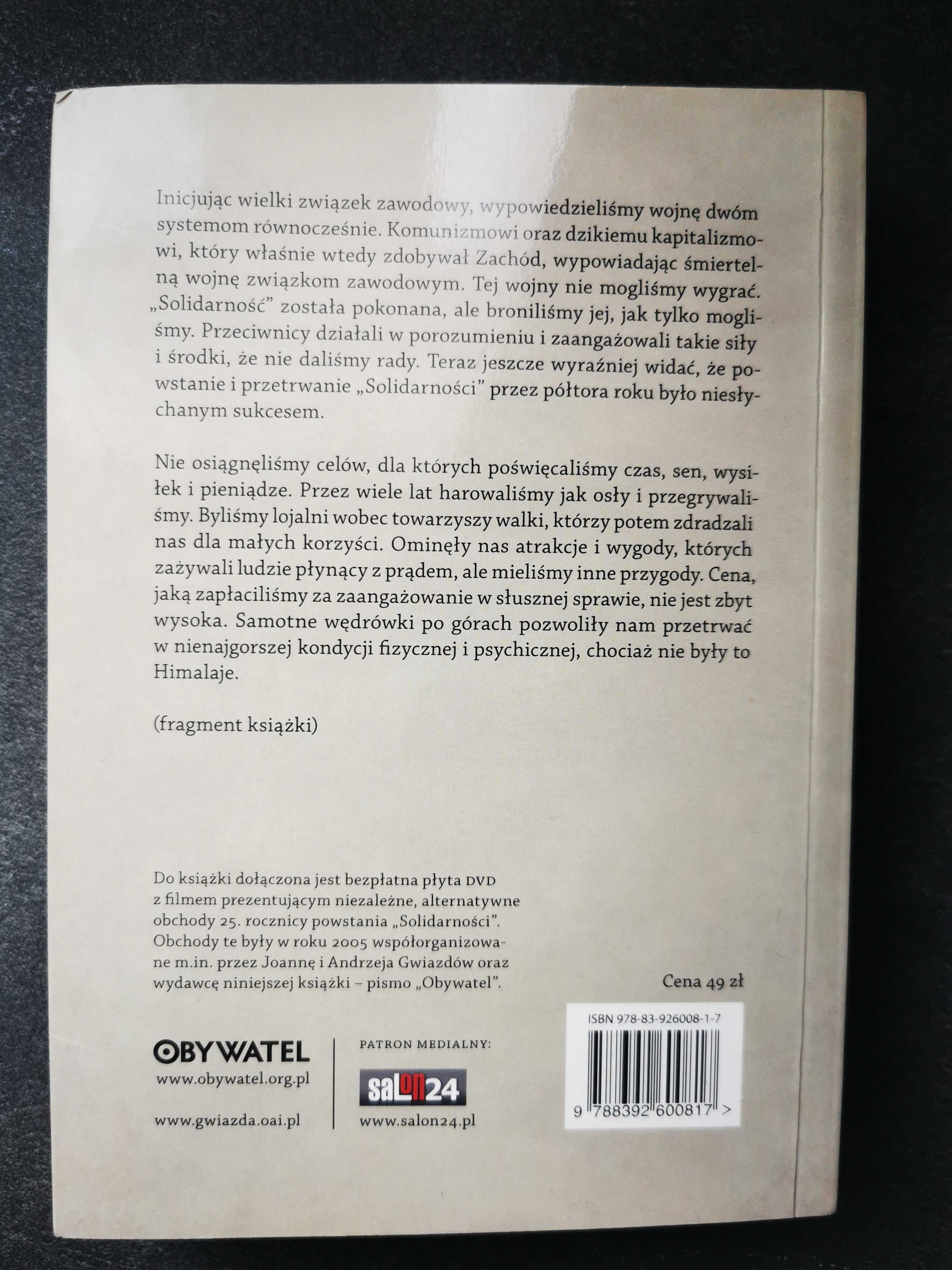 Gwiazdozbiór w "Solidarności" Joanna i Andrzej Gwiazdowie, książka+DVD