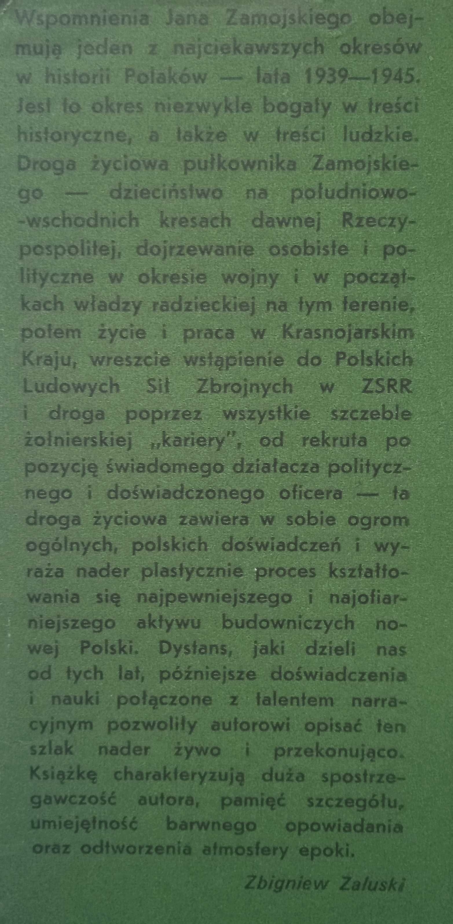 książka "Miejsce postoju" Jan Zamojski