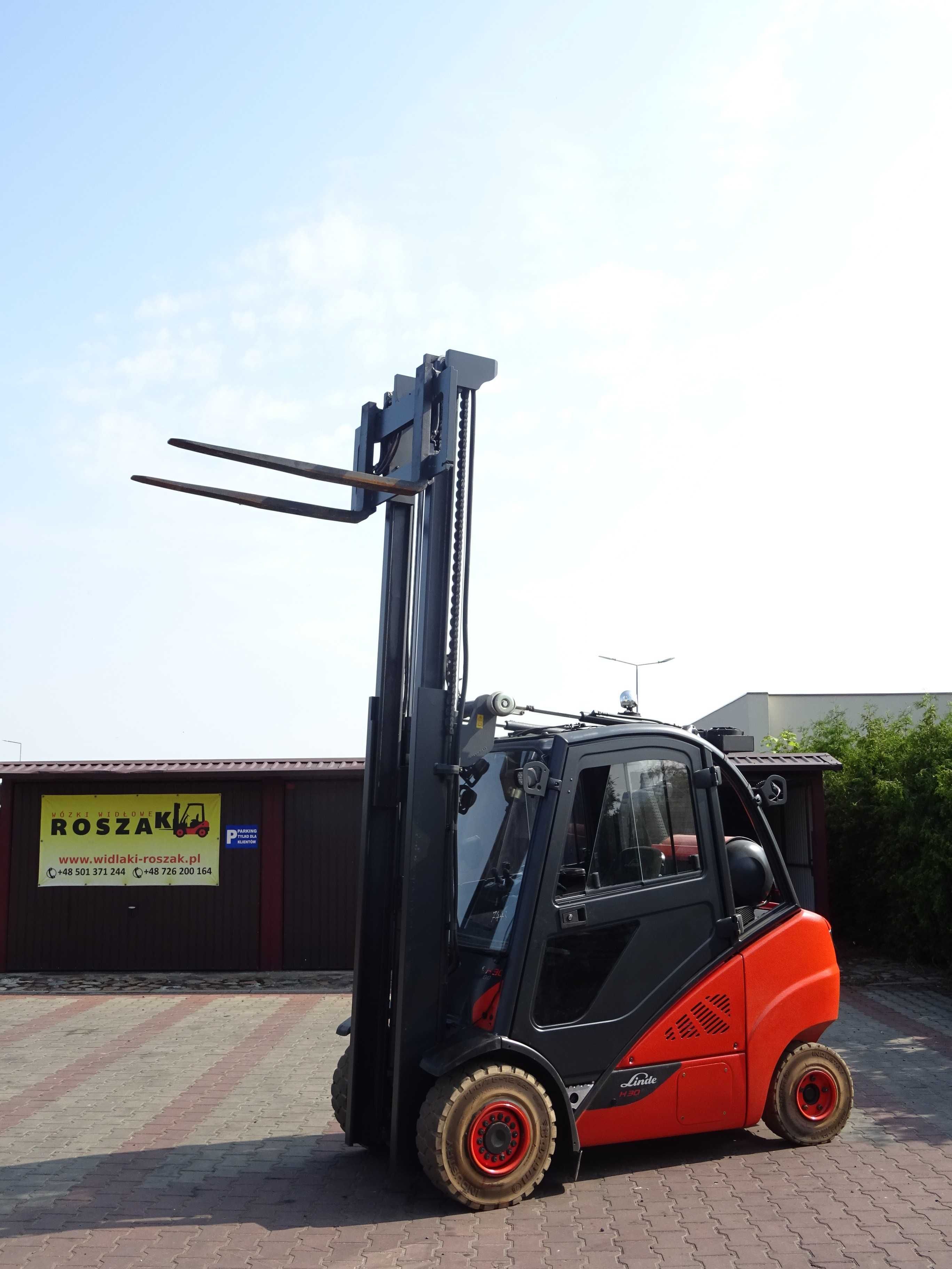 Wózek widłowy Linde H30T-02 LPG 2016r. Kabina