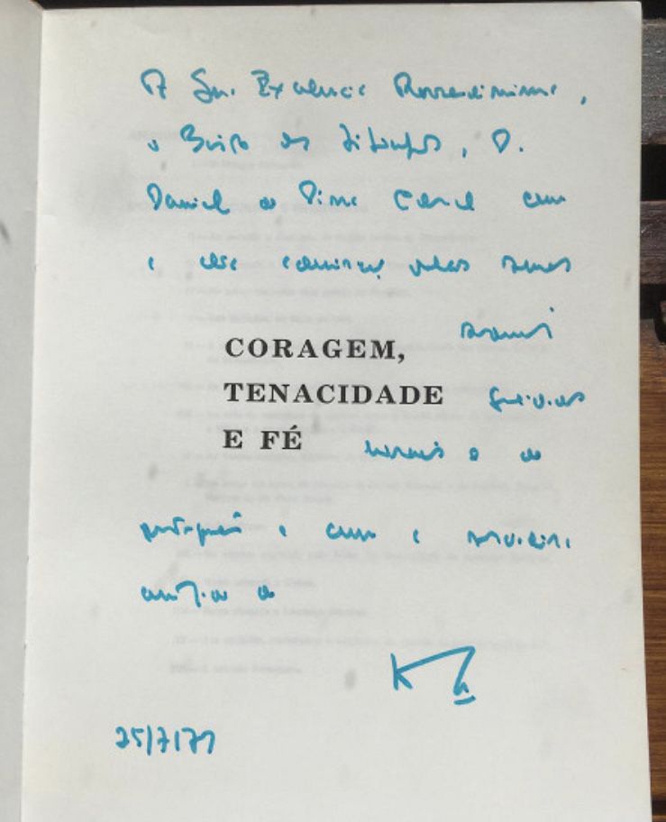 Coragem tenacidade e fé Arriaga