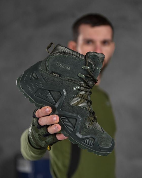 тактические ботинки берцы Лова LOWA haki gore tex берці Лова