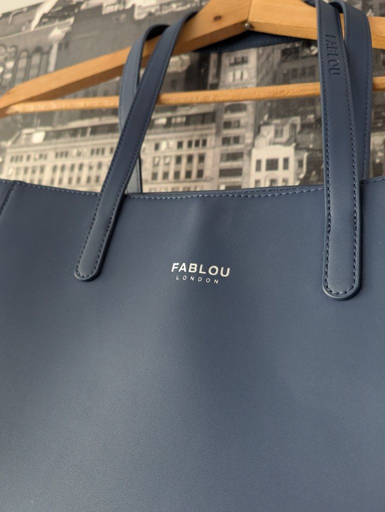 Fablou granatowa shopper bag shopperka tote bag