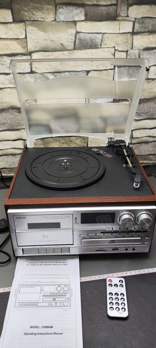 Програвач платівок , грамофон cd jorlai jt408am