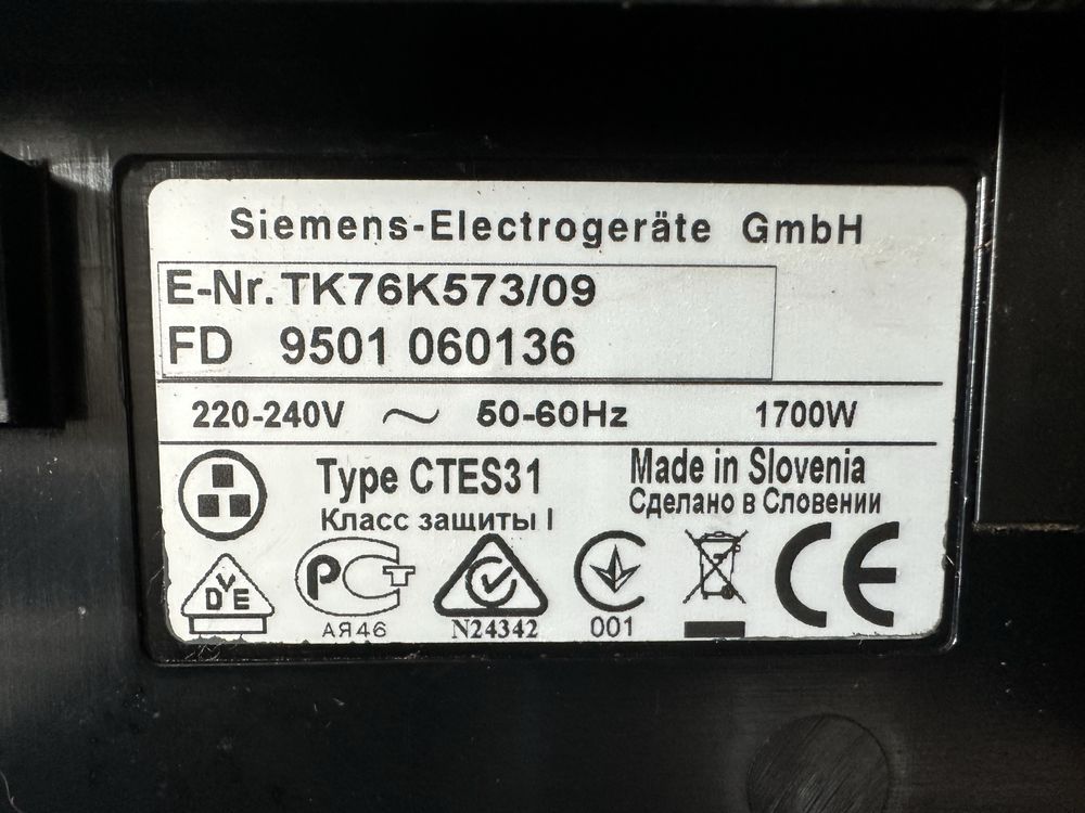 Ekspres do kawy Siemens do zabudowy