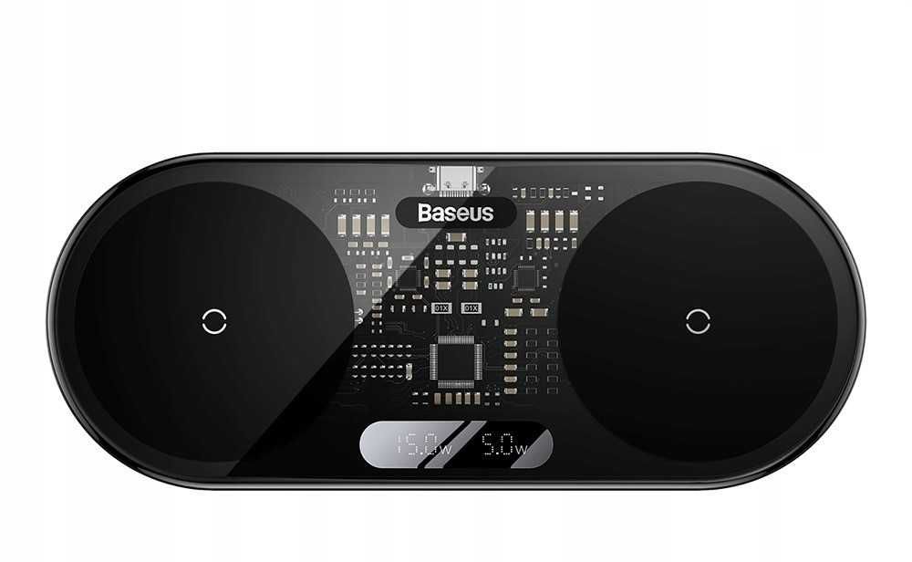 Baseus Digital LED Display ładowarka bezprzewodowa z wyświetl. 20W
