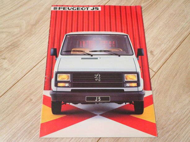 Peugeot J5 - rok 1984 - prospekt katalog literatura Ducato C25