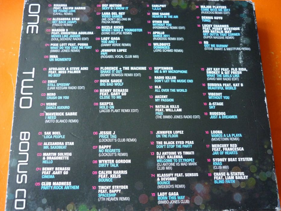 3 płyty CD "Clubland 20": Rihanna Lopez Aguilera Del Rey Gaga Benassi